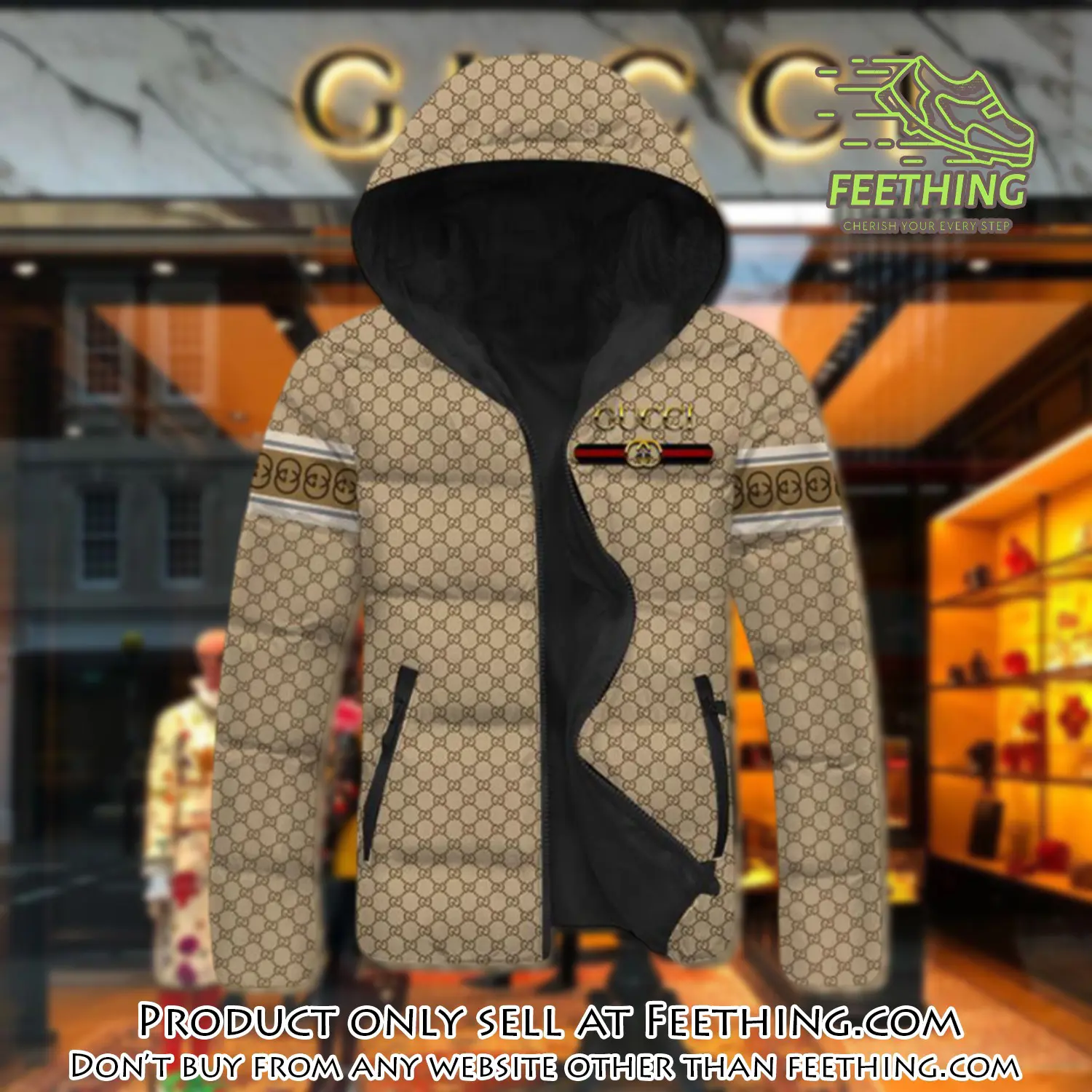 Gucci downfilled coat ultralight down jacket outdoor jacket warm outwear dfj1006 ft5310884